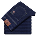Wthinlee Neue Business Herren Jeans Casual Straight Stretch Fashion Klassische Blau Schwarze Arbeitshose Denim Hose Männer Kleidung