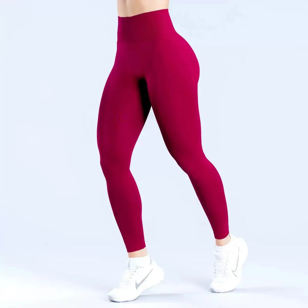 Nahtlose Sportleggings für Damen, Scrunch-Butt-Gym-Leggings, einfarbig, für Workouts, Yoga-Hose, niedriger Bund, Sport-Tights 2026