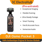 (Voraktivierte) DJI Osmo Pocket 3 Kamera, 1" CMOS, 4K/120fps, 3-Achsen-Gimbal, 2" drehbarer Touchscreen