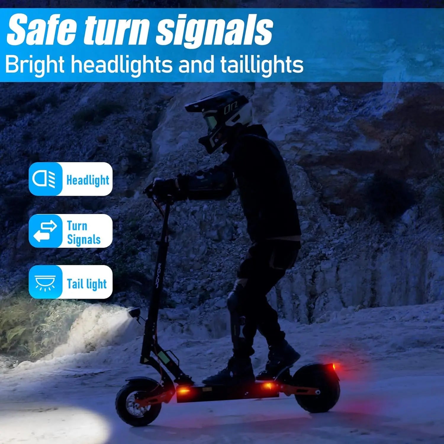 JOYOR T10 Folding Electric Scooter, Dual 1000W Motor, 10 inch Off-road Adults E-scooter with 60V 18Ah Battery