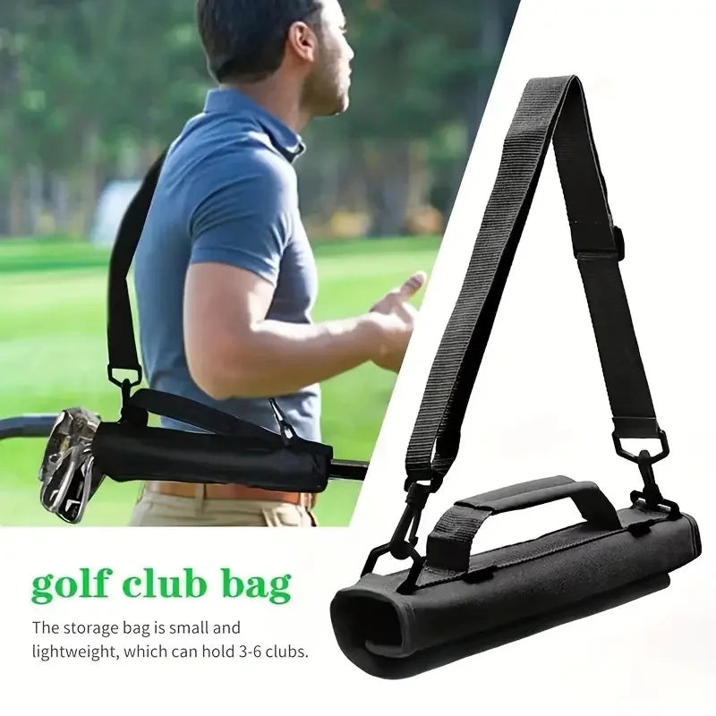 Neue tragbare Mini-Golfschlägertasche Outdoor-Übungstraining Tragbare Aufbewahrung Leichte Umhängetasche Crossbody-Schlägertasche Unisex Zweitbild