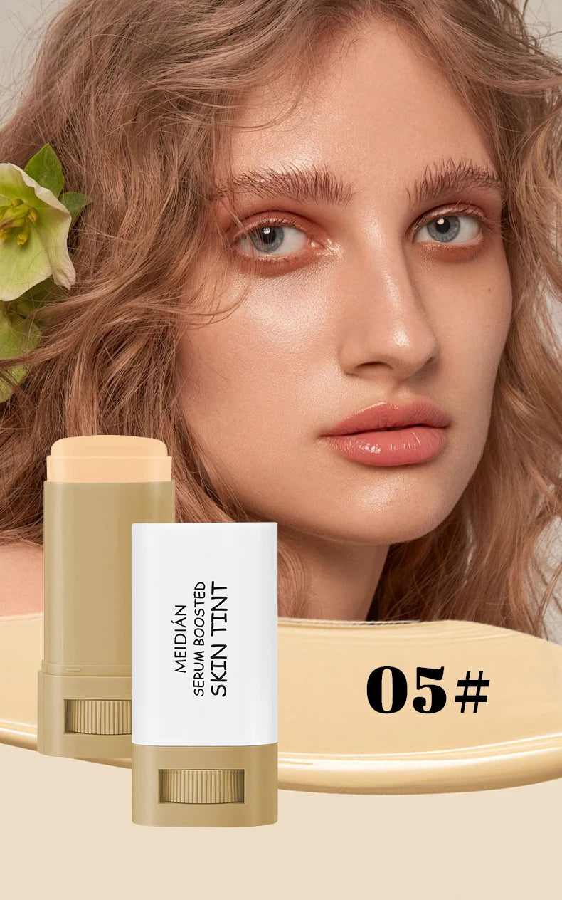 Bronze Foundation Stick Serum-verstärkte Hauttönung Seidige Textur Feuchtigkeitsspendende Deckkraft Concealer Base Ebenmäßiger Hautton Make-up