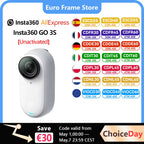 Insta360 Neue GO 3S – Winzige 4K-Kamera, tragbar und vielseitig, freihändig, POV, überall montierbar, Stabilisierung