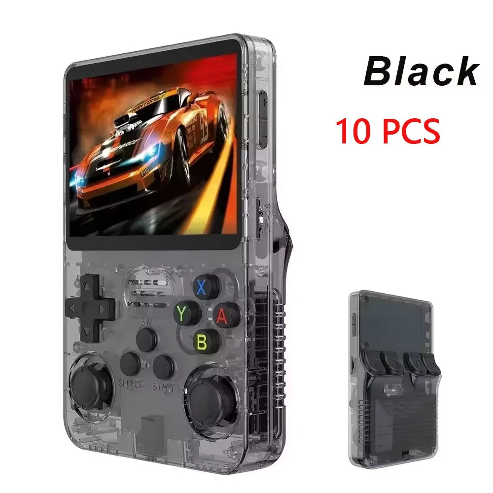 R36S Retro Handheld-Videospielkonsole Linux-System 3,5 Zoll IPS-Bildschirm Tragbarer Taschen-Videoplayer R35S 64GB 15000 Spiele