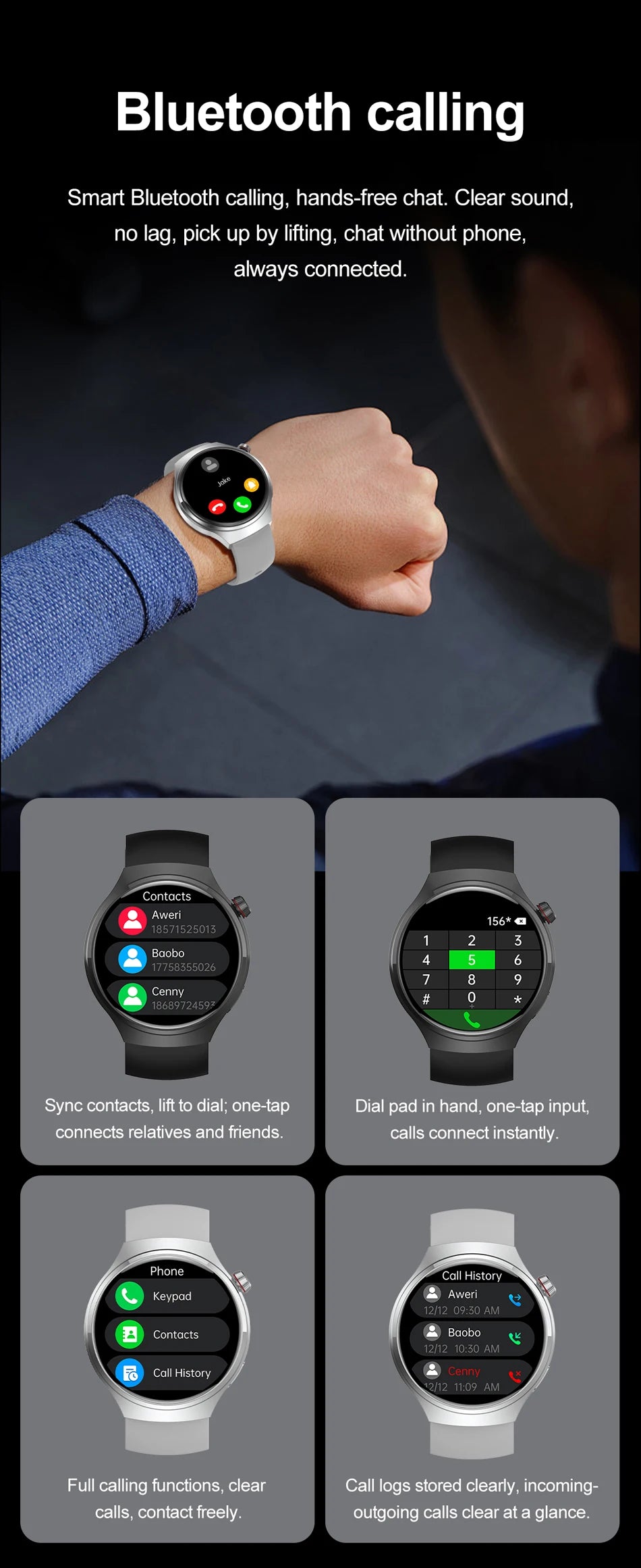 2026 Neue Watch 5 Pro Upgrade GPS NFC Herren Smartwatch 360*360 AMOLED HD Bluetooth Anruf Wasserdichte Smart Watch für Android iOS