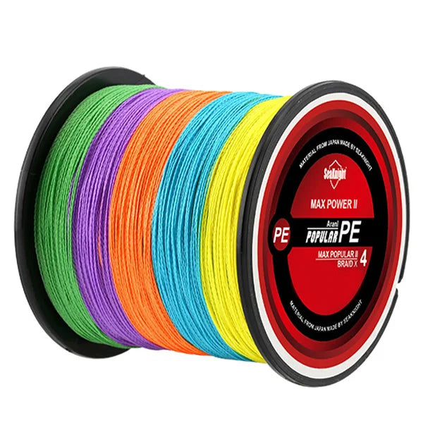 SeaKnight Brand 4-fach geflochtene Angelschnur 8-100LB Multifilament PE-Schnur 300M 500M 1000M Süßwasser Salzwasser Angeln Pesca