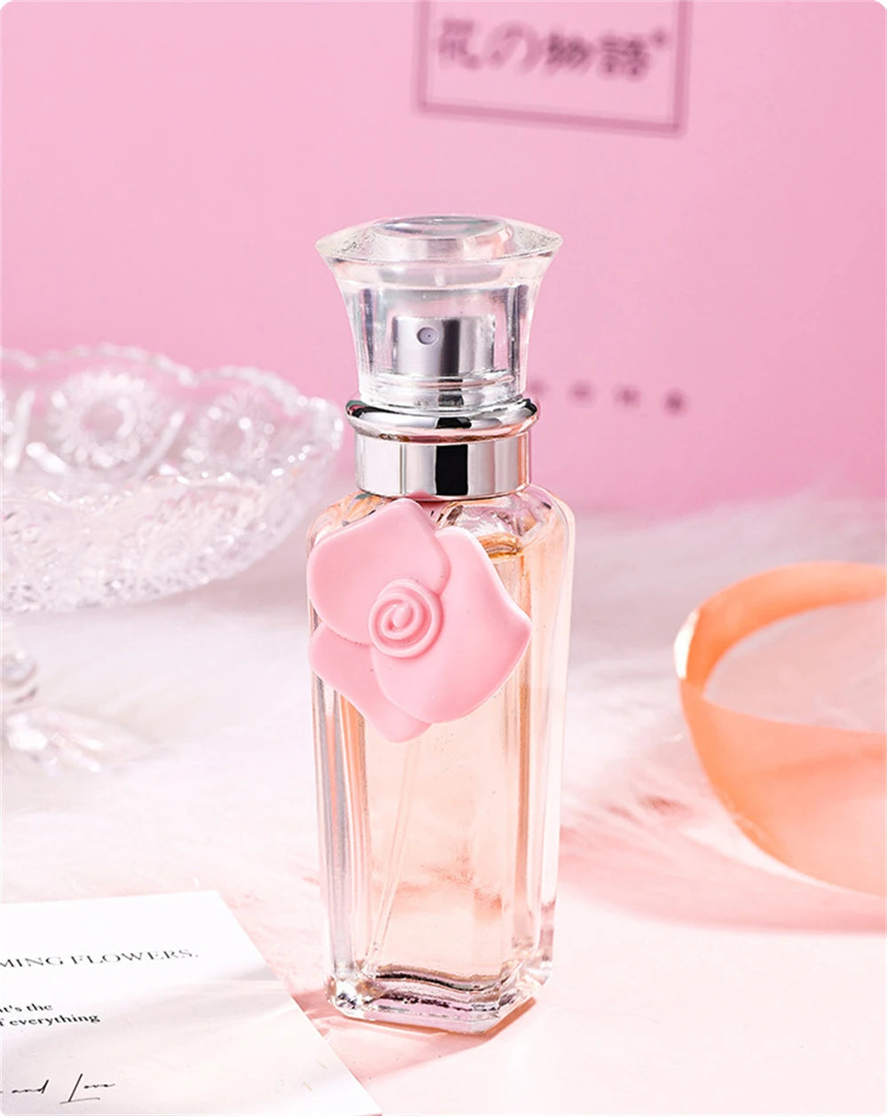 Marken-Geschenkbox 4-teiliges Set Parfüm Damen Parfum Femme 100ml Frischer natürlicher Blumenduft Spray Feminino Parfums De Mujer Originales