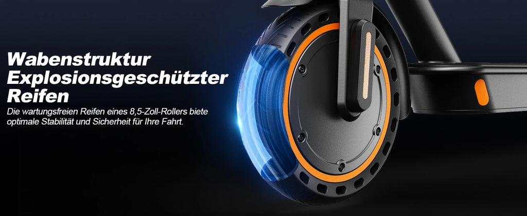 Todimart T3 ABE Elektroroller für Erwachsene, 36V 7.8AH, Spitzenleistung 500W, 25-35KM, 8,5-Zoll-Wabenreifen, Urbaner Elektroroller