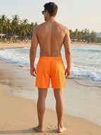Herren-Badehose mit Kompressionsfutter, Handytasche, schnell trocknend, Badeshorts, Strandshorts, Bademode