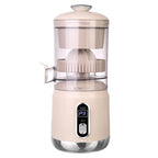 Elektrische Orangenpresse Tragbarer Zitrusentsafter Fruchtsaftpresse Fruchtfleischabscheider Entsafter USB-Ladefunktion 600 ml Smoothie-Mixer