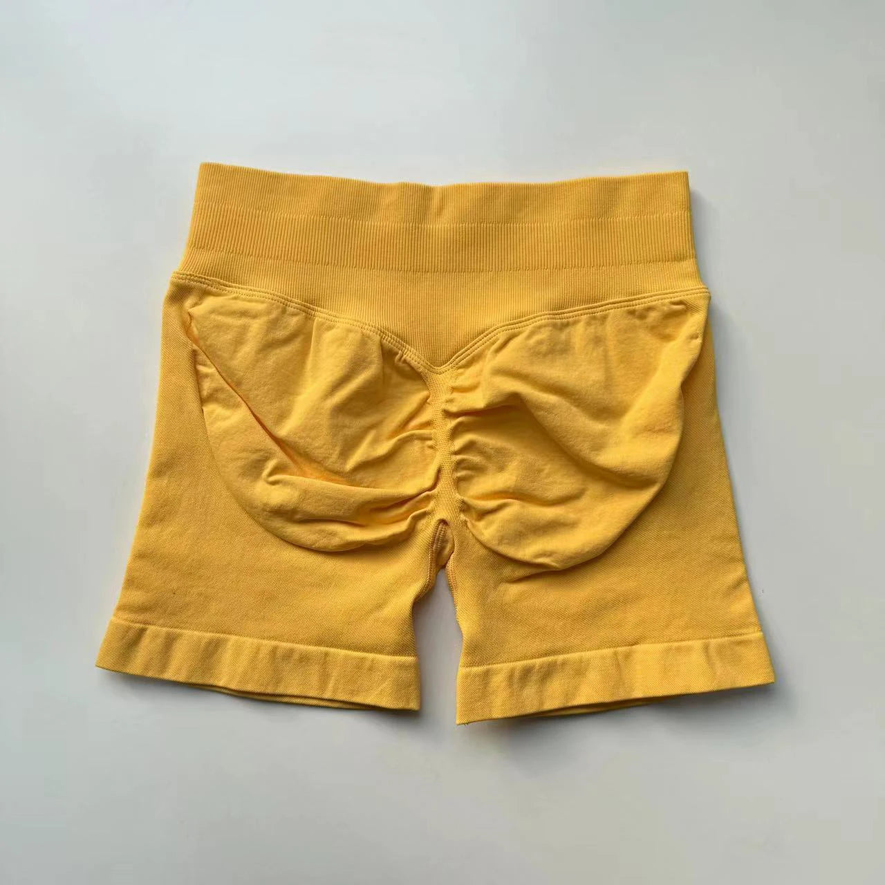 Impact Shorts 4.5" Nahtlos, hochelastisch, niedrig gerippter Bund, dezenter Po-Kontur-Shorts, Fitness Workout Yoga Gym Shorts
