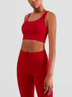 2-teiliger Yoga-Anzug für Damen Trainingsanzug Sportkleidung Pilates Fitness-Anzug Gym Workout Push-up Kleidung Sport-BH Leggings-Anzug
