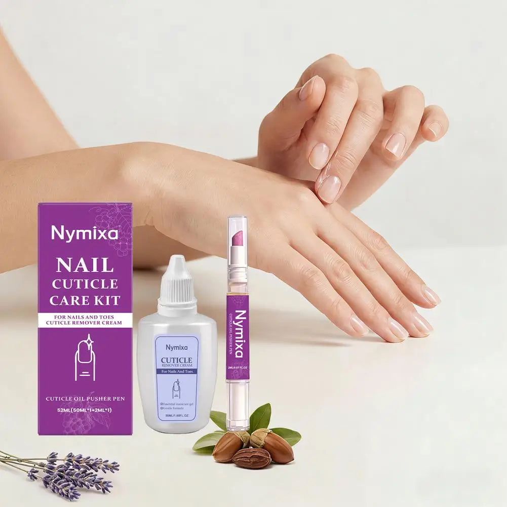 1/2er-Set Nagelhäutchenpflege-Kit, Nagelhaut-Erweichungsöl, Nagelhautentferner für Gel, überwachsene Nagelhaut erweichen, Peeling für Nägel