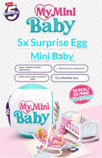 Zuru 5 Surprise My Mini Baby Miniatur-Babypuppen Sammelbares Überraschungs-Ei mit 12 verschiedenen Modellen, auf Lager, Spielzeuggeschenk für Kinder