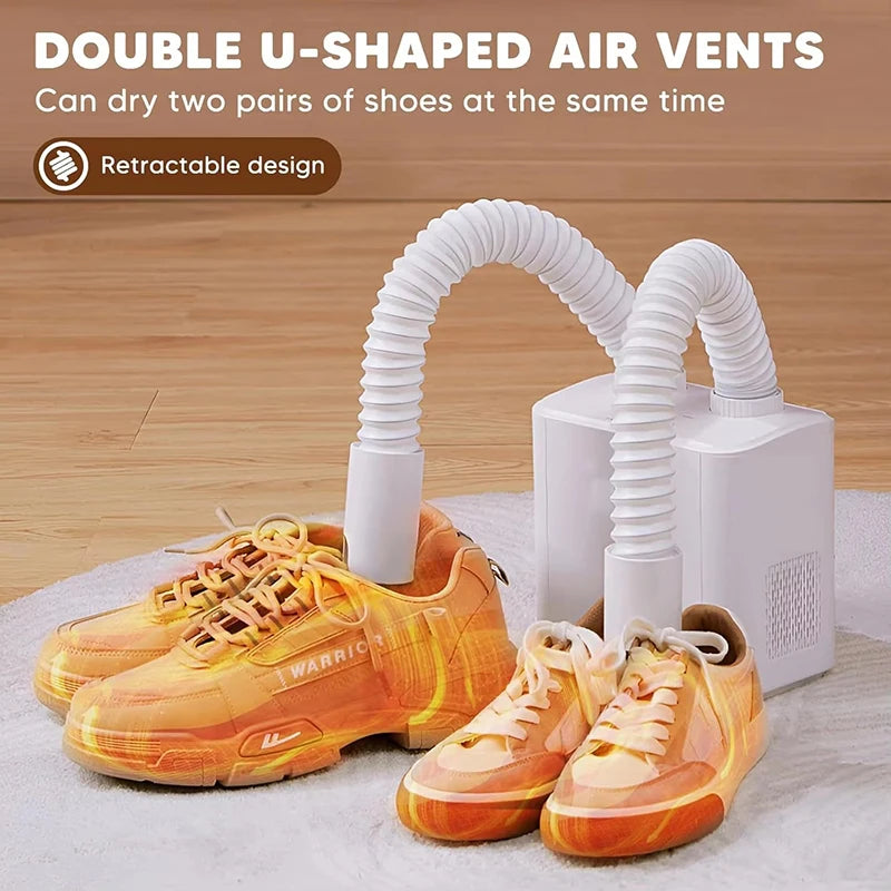 220V Schuhtrockner Elektrischer Zeittrockner Ausziehbar Schnelles Trocknen UV-Sterilisation Haushalt Reise Faltbare Schuhe Stiefel Socken Handschuhe