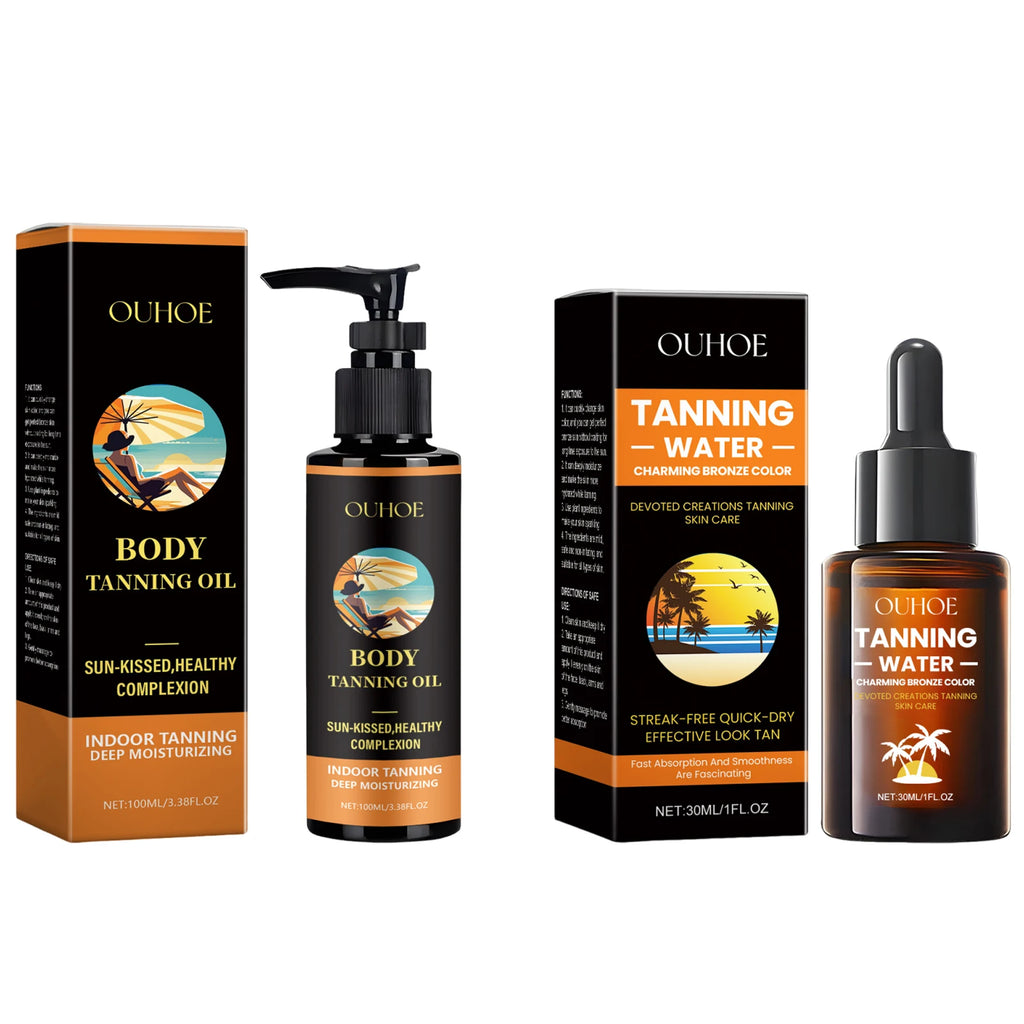 Aloe Vera Bräunungsserum/-öl für Gesicht & Körper, Bronzing & Sonnencreme, Natürliche Bräunungsbeschleuniger-Creme für Solarien & Außensonne