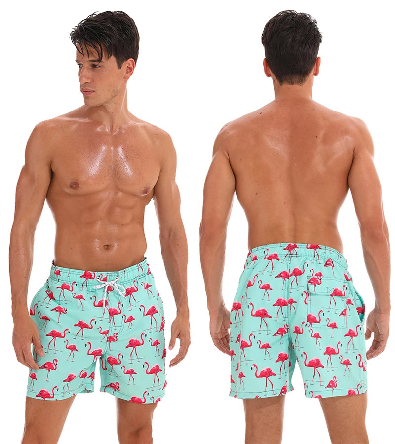 Escatch Brand Sommer Herren Shorts Mode Polyester schnelltrocknende Boardshorts Männer Sport Gym Badehose Surf Badeshorts für Herren