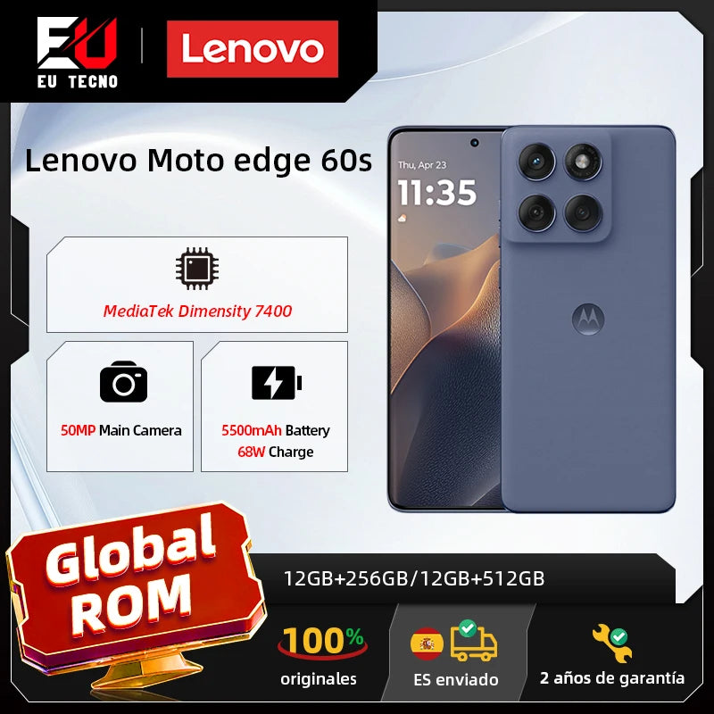 Global ROM Lenovo moto edge 60s motorola edge 60s MTK Dimensity 7400 6.7 Zoll Display NFC CN Version Motorola edge 60 fusion Hauptbild