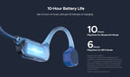 DOOGEE BoneBeat Swim Lite Knochenschall-Sportkopfhörer Bluetooth 5.4 Drahtloser Ohrhörer Wasserdichtes Headset zum Schwimmen