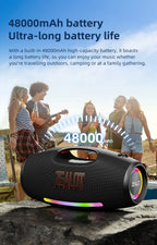 ZEALOT-S89 250W Wasserdichter tragbarer Bluetooth-Lautsprecher, kabelloser Outdoor-Boombox-SubwooferDreifach passive Radiatoren-Tiefer Bass