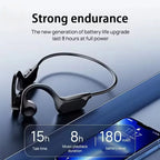 Lenovo Hot Real Bone Conduction Sport-Kopfhörer Kabelloser Kopfhörer Bluetooth-kompatibles Headset Freisprechfunktion mit Mikrofon zum Laufen