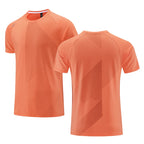 Custom LOGO Sports T-shirts For Men Jogging Shirt Fitness Training Gym Sportswear Casual Outdoor Running Short Sleeve T-shirt