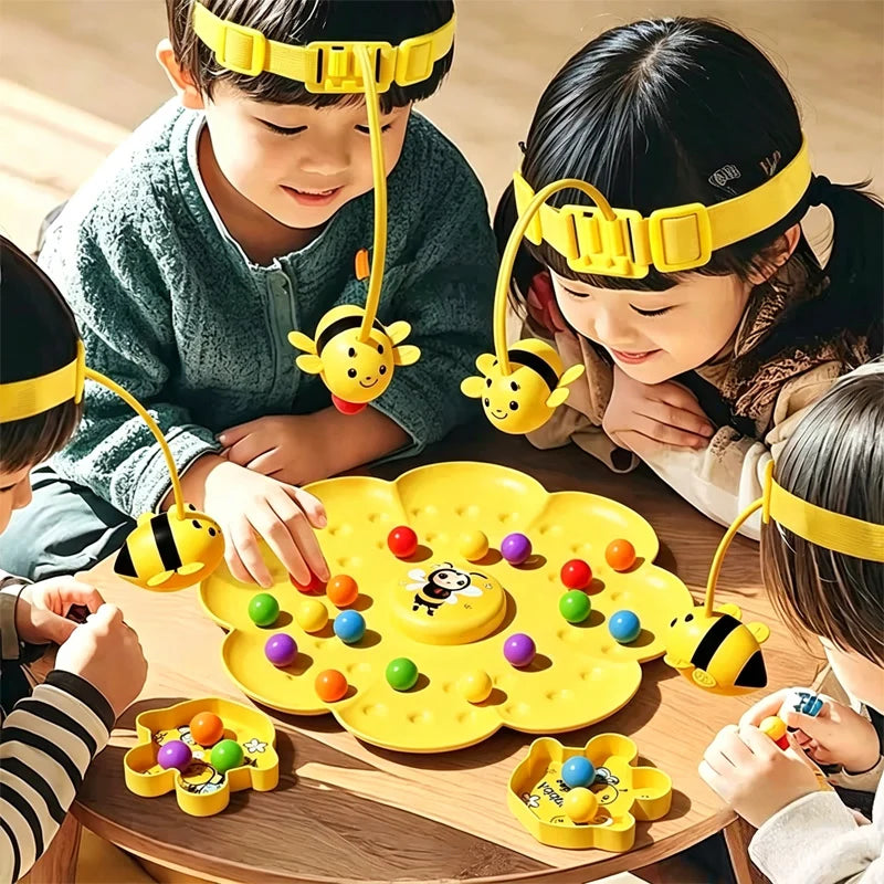 Bumble Bee Magnetspiel Lustige Familienbrettspiele Montessori Sortierpuzzle Angelspiel Interaktive Spiele für Kinder und Erwachsene