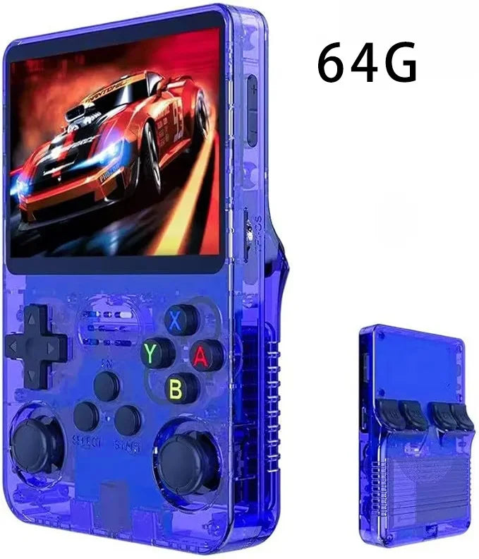 R36S Klassische Retro-Spielkonsole mit ARKOS System Videospiele Einzelkarte Tragbare Handheld-Spielkonsole Kindergeschenk 3,5 Zoll