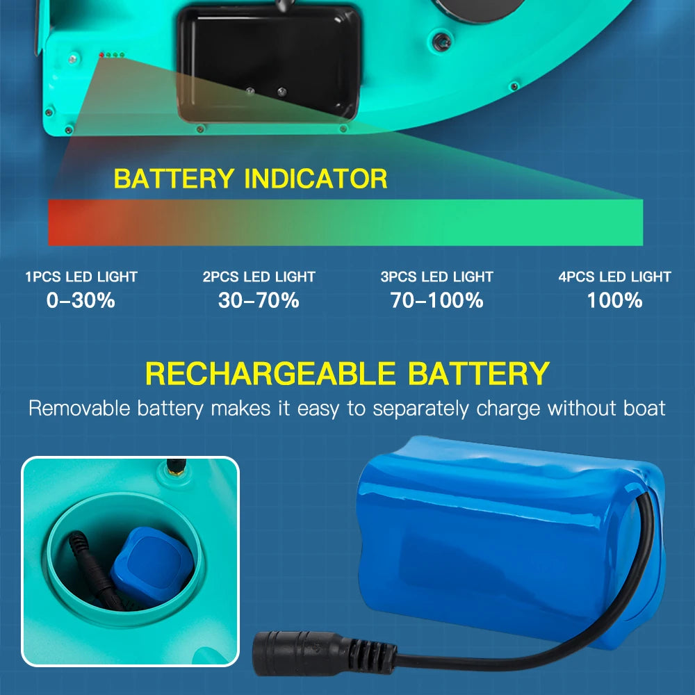 Modernes GPS-Futterboot mit 3 Köderbehältern, 12000mAh kabelloses Futterboot mit automatischer Rückkehrfunktion, verschiedene Stile