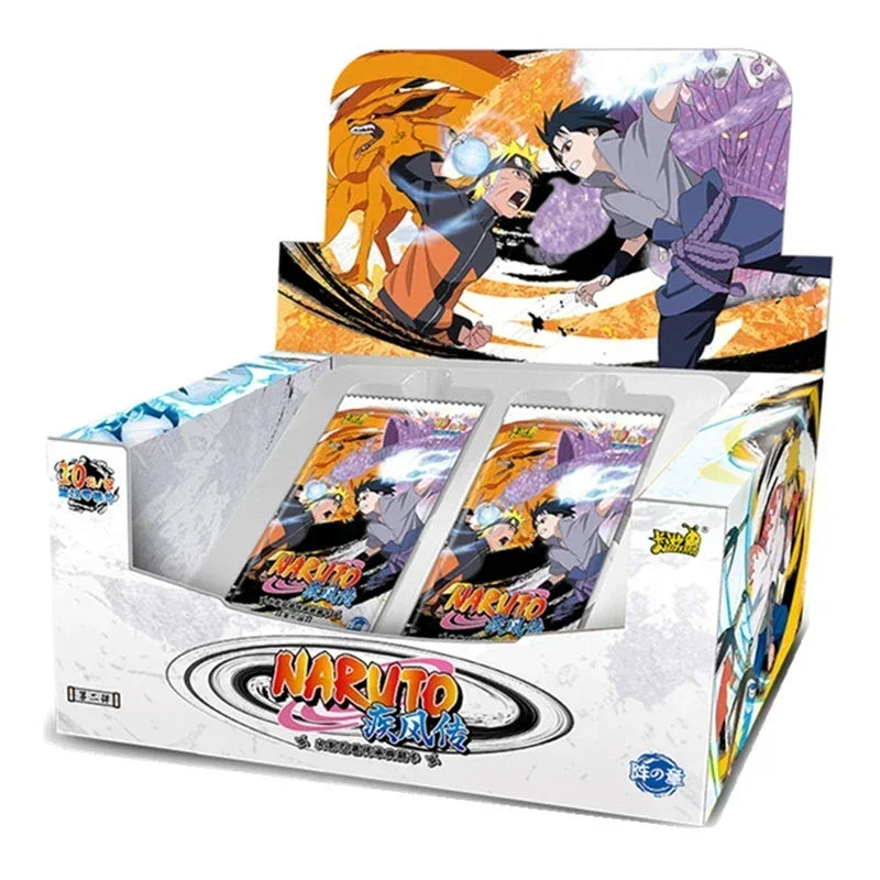 KAYOU Original Naruto-Kartenbox Anime-Figurenkarten-Boosterpack Sasuke-Sammelkarten-Spielzeug Weihnachtsgeburtstagsgeschenk für Kinder