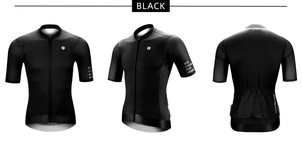 DAREVIE Radtrikot SPF 50 UV-Schutz Trainingsniveau Slim Fit Kleine Größe Herren Damen Mann Fahrradtrikot Radsport-Trikot