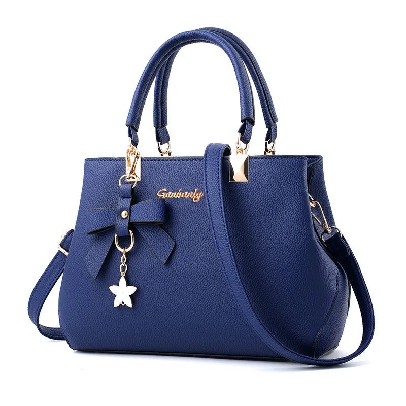 Neue koreanische Version trendige Herbst- und Winter-Schleifen-Damenhandtasche tragbare Umhängetasche Killer Bag Muttertasche großes Fassungsvermögen