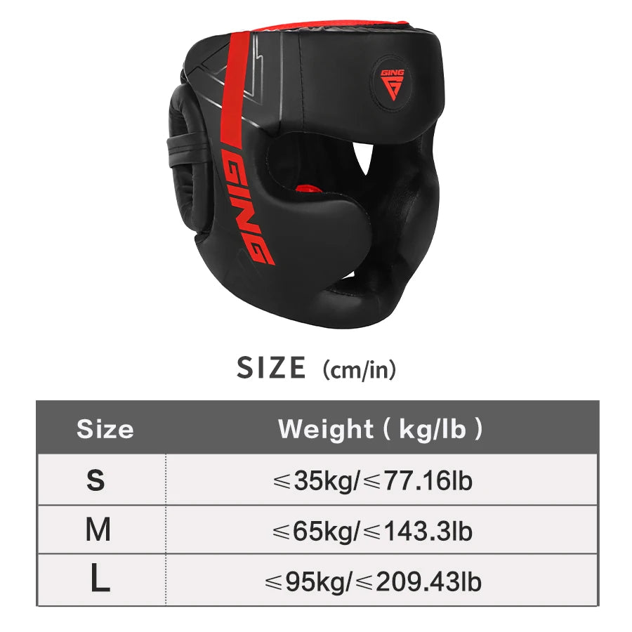Boxhelm MMA Sicherheit Freikampf Kopfschutz Protektoren Erwachsene Kinder Training Kopfbedeckung Muay Thai Kickboxen Vollhelm