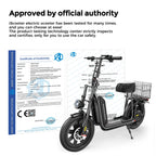 iScooter F7 48V 1000W E-Scooter 45km/h 72km Range App Control 16" All-Terrain Tires Foldable Rear Basket Perfect Grocery Helper