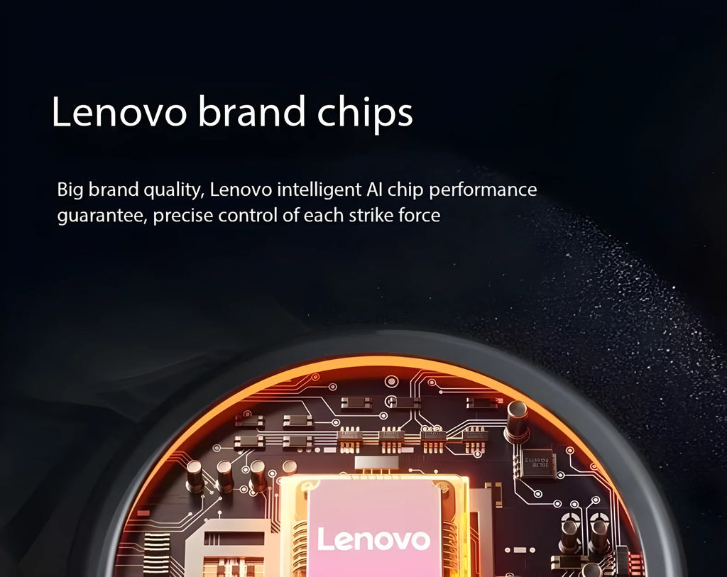 Lenovo Brand Fascia Gun Deeply Relieves Muscle Soreness Fitness and Relaxation Equipment LED Touch Screen 8Massage Head Gifts
