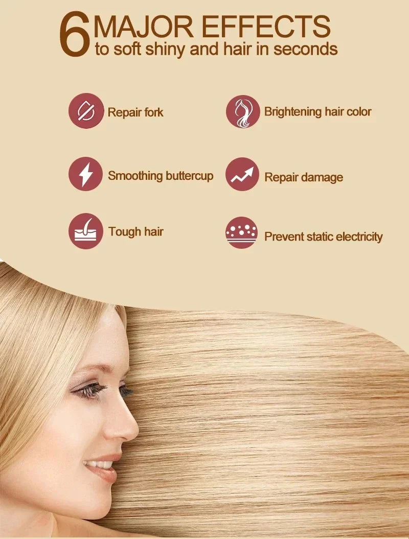 Magische Haarmaske Kollagen Keratin 5 Sekunden Reparatur Geschädigtes Frizziges Haar Glatt Tiefenwirksame Feuchtigkeitspflege Nährendes Haarpflegeprodukt