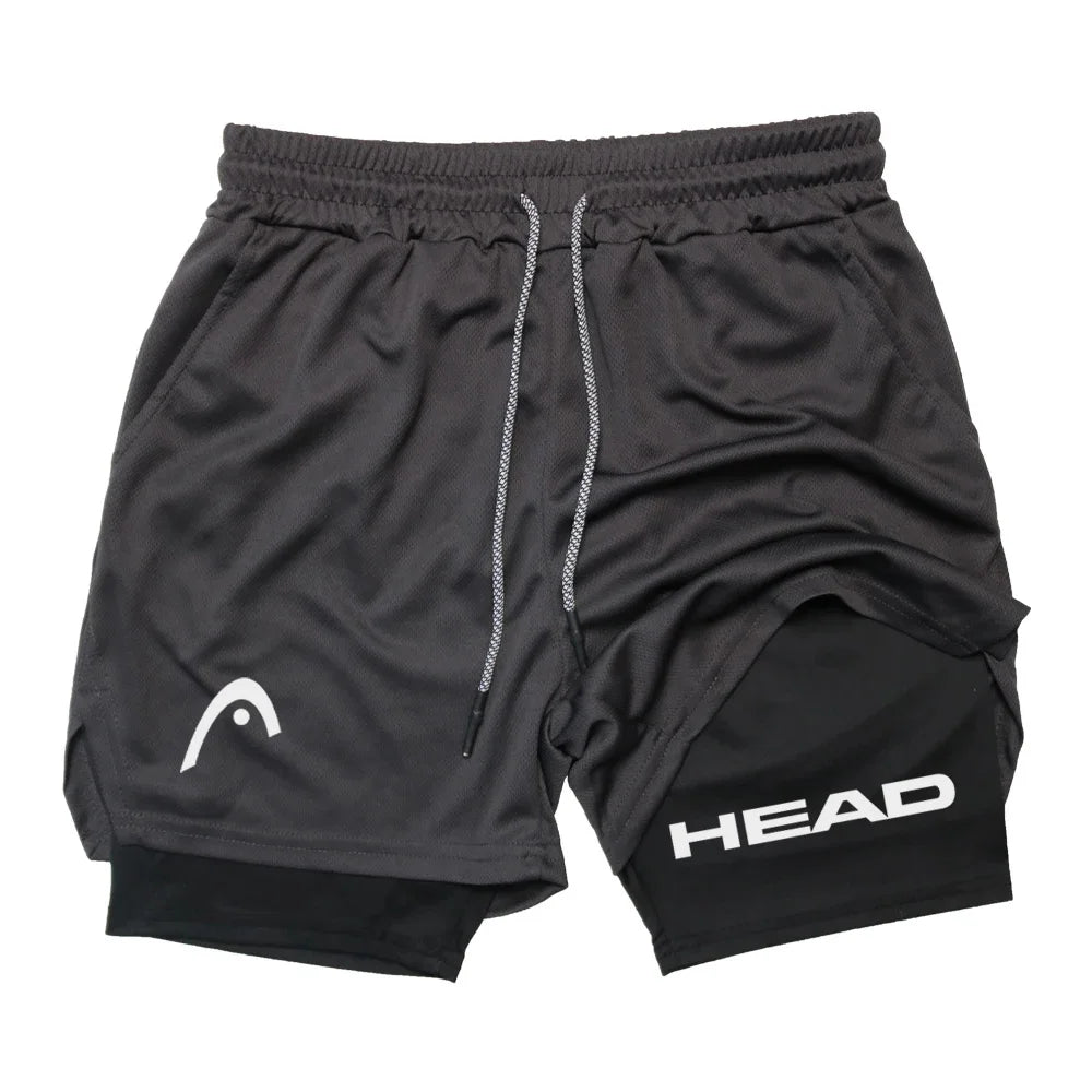 Anime Berserk Herren-Laufshorts Fitnessstudio Training 2-in-1 Sport Schnelltrocknend Workout Jogging Doppelschicht Sommer