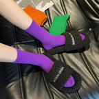 33 Farben Sommer Baumwolle Weiche Socken Fröhlich Bunte Damen Mid-Tube Strümpfe Modetrend Rot Grün Knöchelsocken Herbst Strumpfwaren
