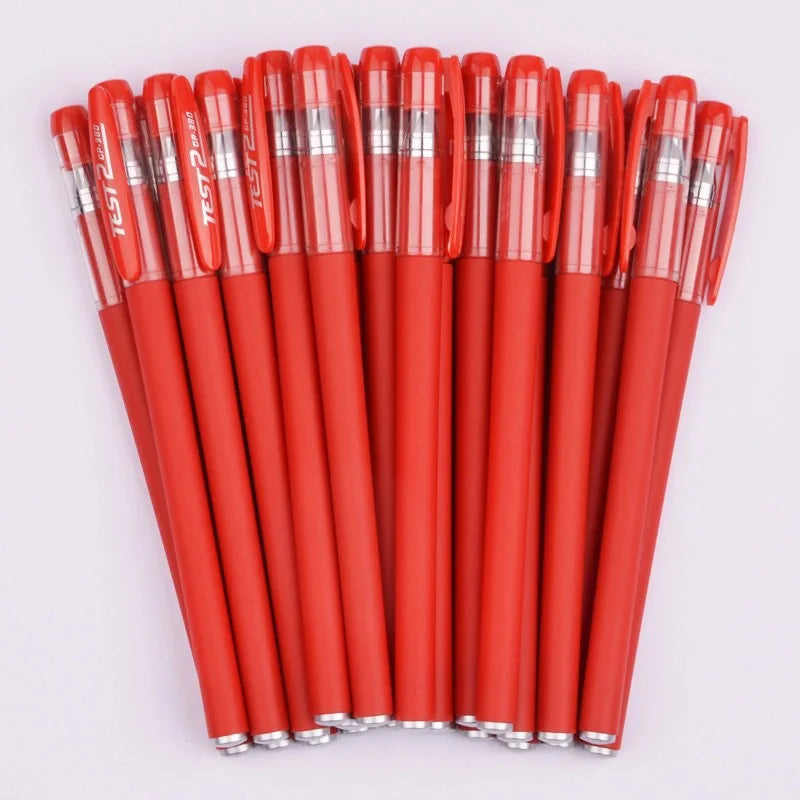 Gelstifte Set 0,5 mm Schwarz Blau Rot Nachfüllung Gelstift Rundspitze Schul- & Bürobedarf Schreibwaren Kawaii Zubehör Schreibwaren