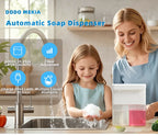 Neuer automatischer Geschirrspülmittel-Sensor Küche Doppelkopfschaum-Handdesinfektionsmittel-Seifenspender Wandmontage