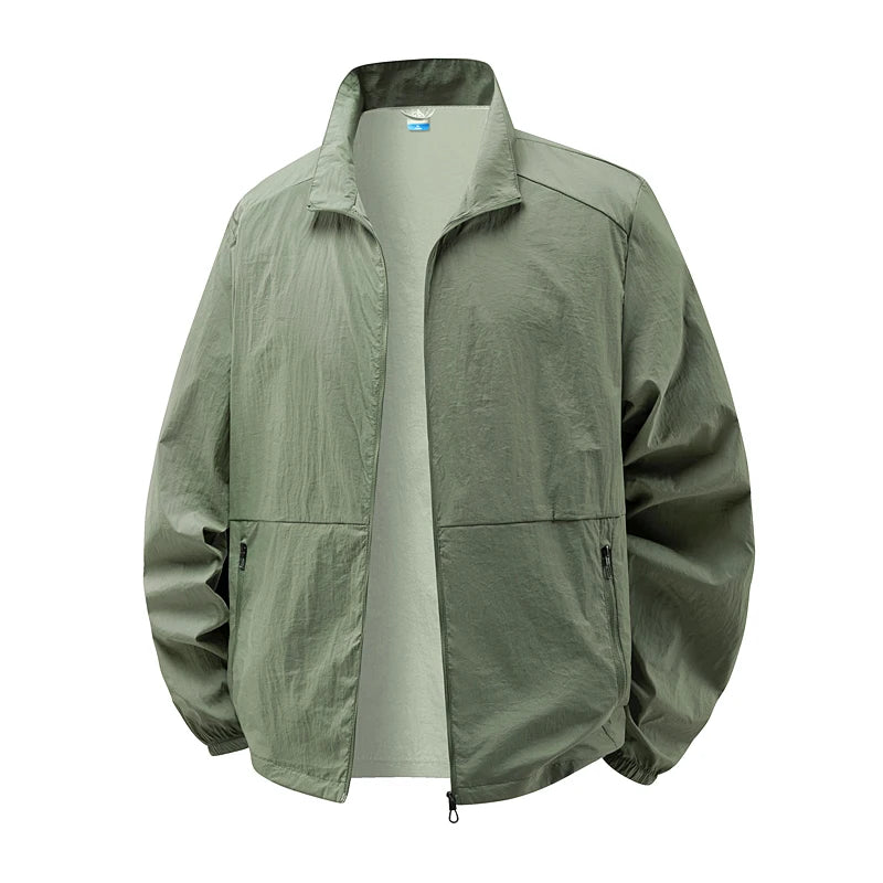 Men's Sun Protection Jacket Ultrathin Windbreaker Summer Outdoor UV Jacket Loose Stand Collar Oversized Sunscreen Coat Fishing Hauptbild