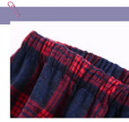 Herren-Hausanzüge Langärmelige Hosenanzüge für Herbst und Winter Pyjamas für Herren Flanell Kariertes Design Pyjamas für Herren