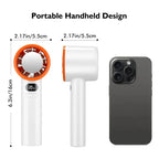 3000 mAh Handheld Mini-Ventilator Elektrischer Handventilator Eiskompresse Hochgeschwindigkeitskühlung USB wiederaufladbar Tragbares LED-Digitaldisplay