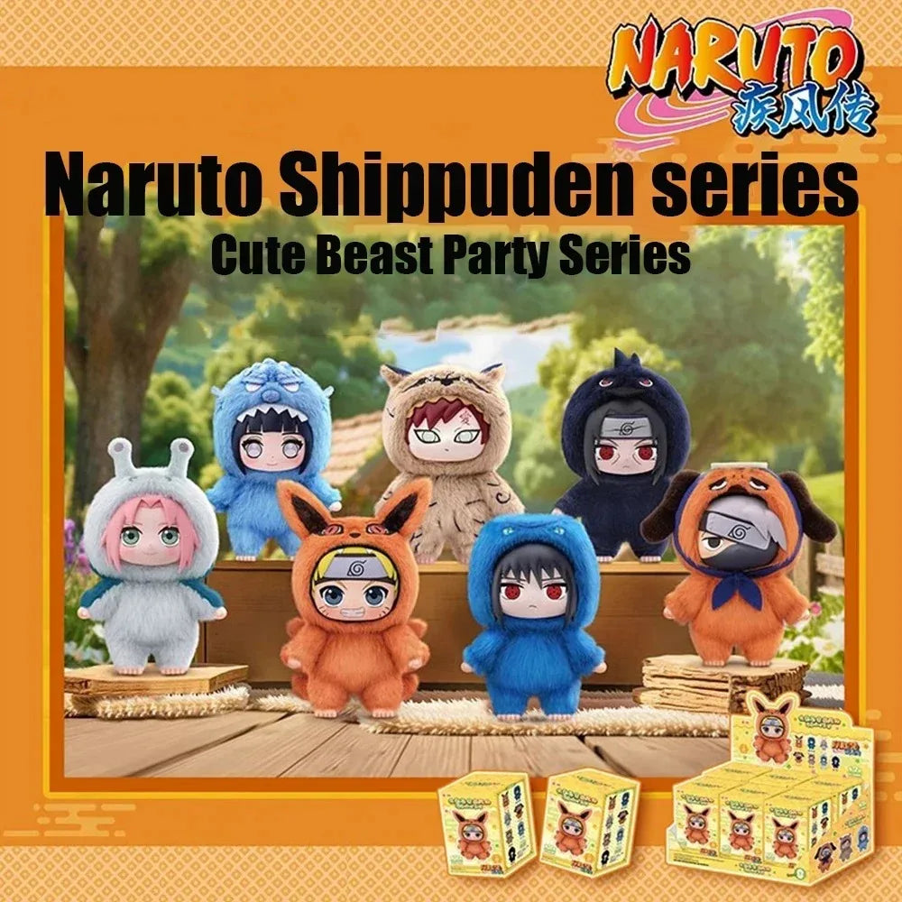 *Auf Lager  Naruto Itachi Sasuke Kakashi Gaara Serie Blind Box Trendiges Spielzeug Figur Plüsch Anhänger Sammlung Weihnachtsgeschenk