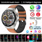 2025 Neue Smartwatch für die Krankenpflege: Blutsauerstoff, Blutfett, Harnsäure, EKG+PPG, Körpertemperatur, Bluetooth-Anruf, Gesundheits-Smartwatch