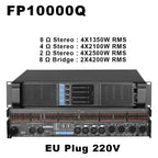 Original LOGO FP10000Q Professioneller digitaler Leistungsverstärker 4x1350W 10000 Watt FP14000 2X2350W Audio DJ Subwoofer Verstärker