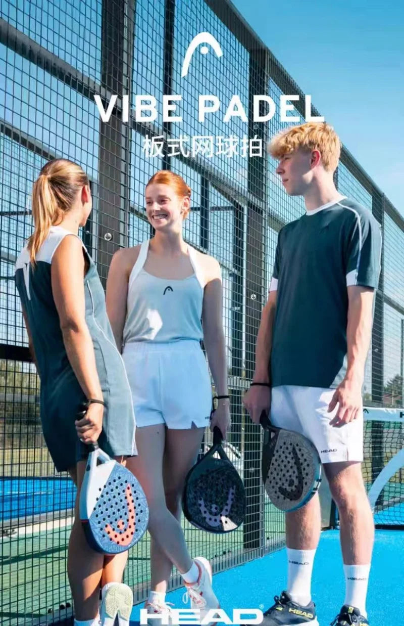 HEAD 2025 NEU Tennis-Padel-Schläger VIBE Serie Carbonfaser Eva Memory Flex Schaumstoffkern Padel-Tennisschläger Leichtgewicht