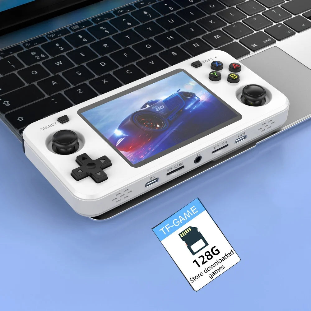 R36H ARKOS Retro Handheld-Spielekonsole Tragbarer 64G 128G Pocket-Videoplayer 3,5 Zoll IPS-Bildschirm R36S quer Kindergeschenk