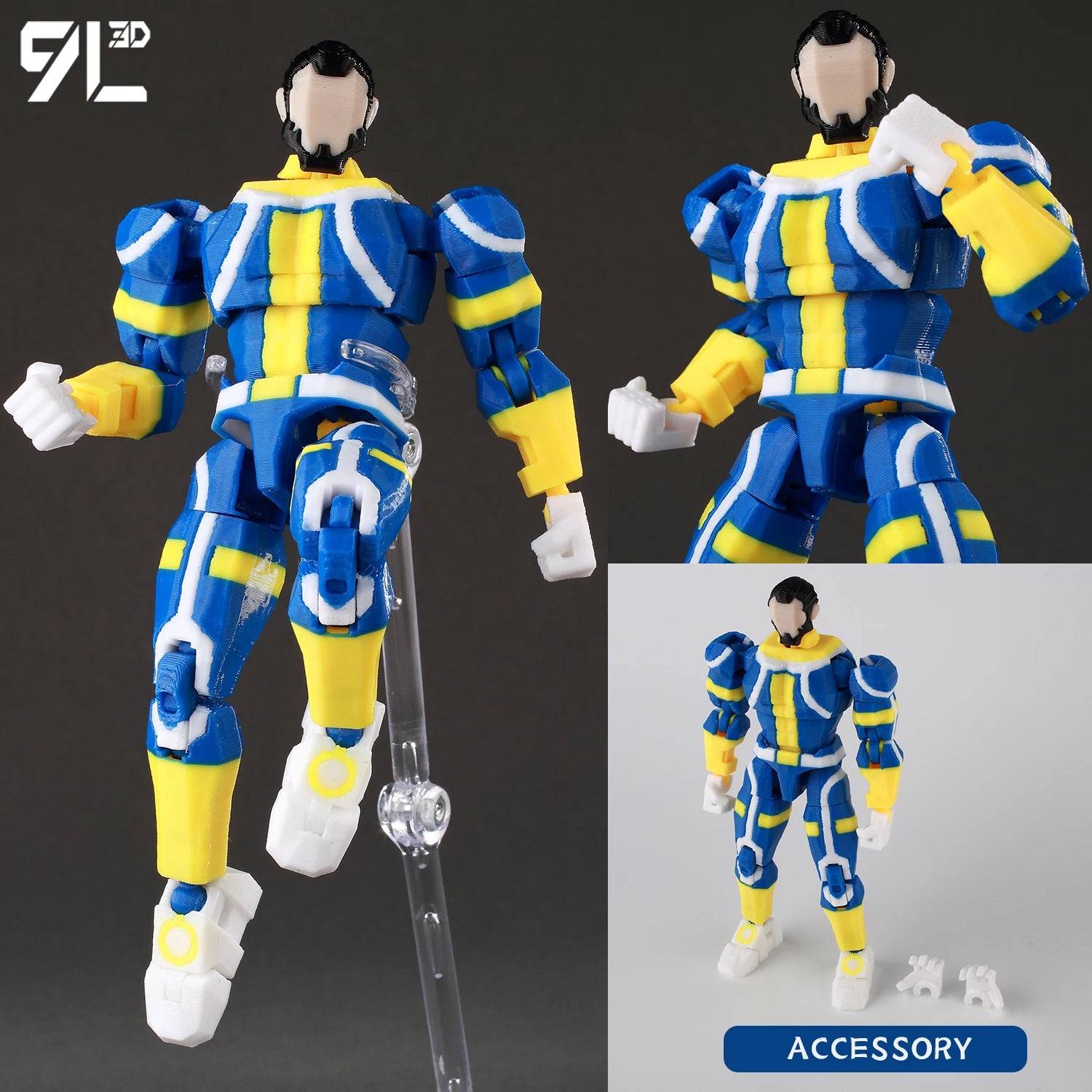 9L3D Gedruckte Deadpool Wolverine Batman Spider-Man Venom Actionfiguren Dummy13 Lucky13 T13 Anime Modell Spielzeug Sammlerstücke Geschenke