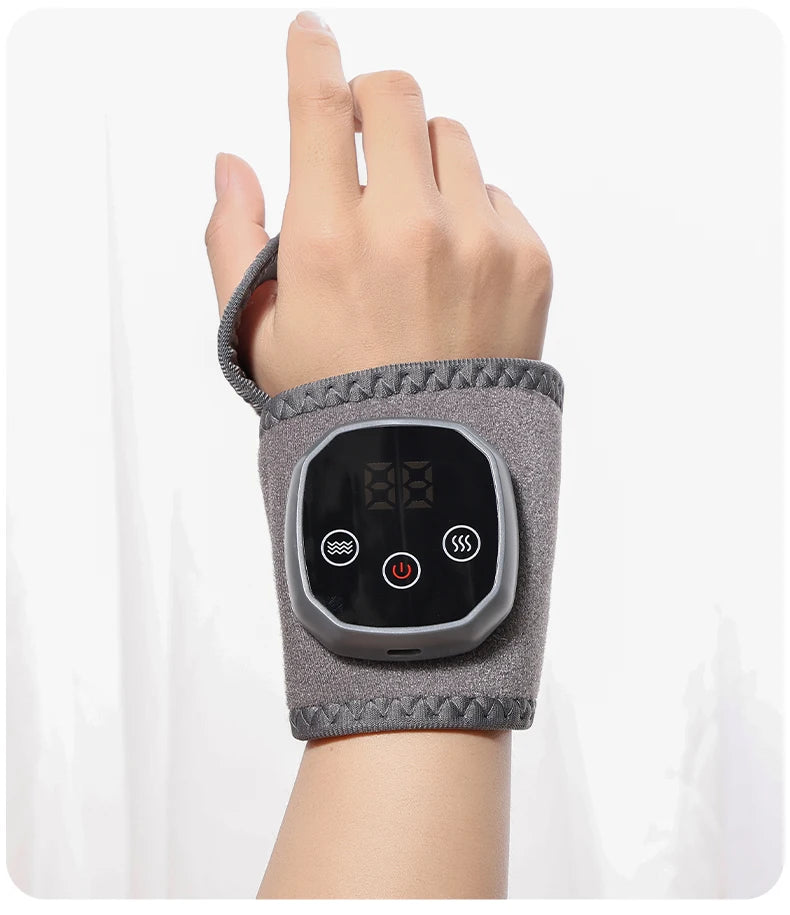 Elektrisches Wärme- und Vibrations-Knöchel-Handgelenk-Massagegerät, Heißkompressen-Therapie, Knöchelmassage, beheizte Bandage, Stützorthese, Fußschutz